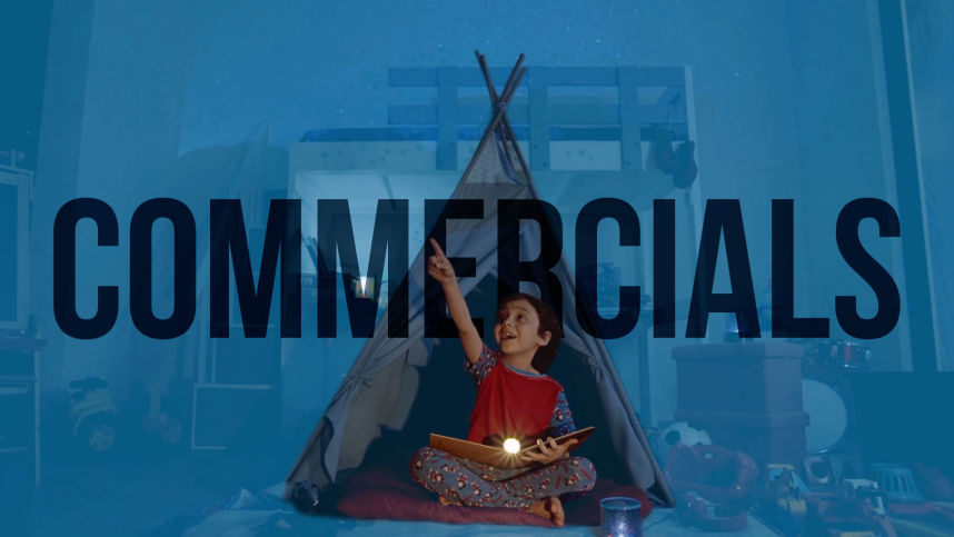 Commercial video production and advertising projects portfolio.